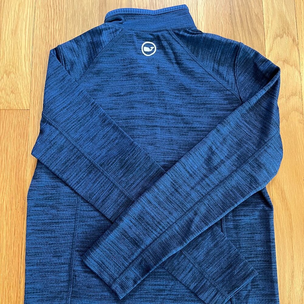 Vineyard Vines Boys' Sankaty Quarter-Zip Navy Size Small (8-10) - Picture 4 of 5